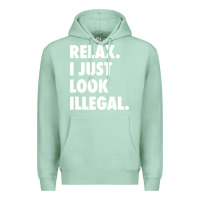 Seafoam relax trump i just look illegal politically incorrect t shirt Premium Hoodie - maiPhamDesign