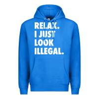 True Royal relax trump i just look illegal politically incorrect t shirt Premium Hoodie - maiPhamDesign