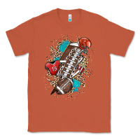 Copper Football lightning bolt leopard Classic Tee - HowdyJamesFarm