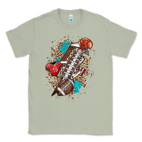 Matcha Football lightning bolt leopard Classic Tee - HowdyJamesFarm