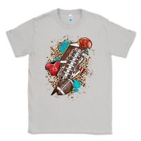 Moon Dust Football lightning bolt leopard Classic Tee - HowdyJamesFarm
