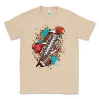 Mushroom Football lightning bolt leopard Classic Tee - HowdyJamesFarm