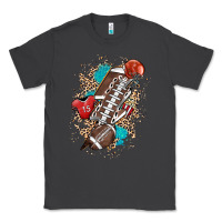 Smoke Football lightning bolt leopard Classic Tee - HowdyJamesFarm