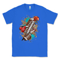 True Royal Football lightning bolt leopard Classic Tee - HowdyJamesFarm