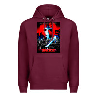 Burgundy Vintage Classic  Horror film Art Characters Mens Womens Premium Hoodie - maiPhamDesign