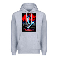 Heather Grey Vintage Classic  Horror film Art Characters Mens Womens Premium Hoodie - maiPhamDesign