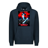 Navy Vintage Classic  Horror film Art Characters Mens Womens Premium Hoodie - maiPhamDesign