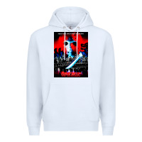 White Vintage Classic  Horror film Art Characters Mens Womens Premium Hoodie - maiPhamDesign