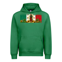 Emerald lady of guadalupe mexican flag Urban Hoodie - JahusDesignShop