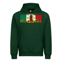 Forest Green lady of guadalupe mexican flag Urban Hoodie - JahusDesignShop