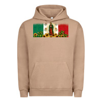 Pigment Burro lady of guadalupe mexican flag Urban Hoodie - JahusDesignShop
