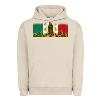 Pigment French Oak lady of guadalupe mexican flag Urban Hoodie - JahusDesignShop