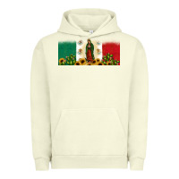 Pigment Pistachio lady of guadalupe mexican flag Urban Hoodie - JahusDesignShop