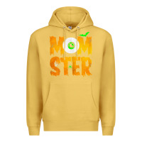 Antique Gold womens momster tshirt halloween scary costume mom t shirt Premium Hoodie - maiPhamDesign