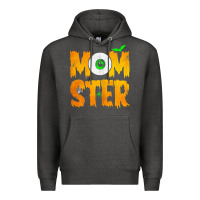 Charcoal Heather womens momster tshirt halloween scary costume mom t shirt Premium Hoodie - maiPhamDesign