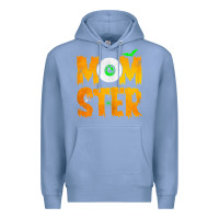 Colony Blue womens momster tshirt halloween scary costume mom t shirt Premium Hoodie - maiPhamDesign