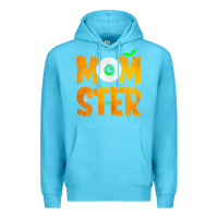 Ocean Blue womens momster tshirt halloween scary costume mom t shirt Premium Hoodie - maiPhamDesign