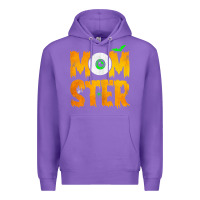 Purple womens momster tshirt halloween scary costume mom t shirt Premium Hoodie - maiPhamDesign