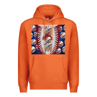 Carrot Baseball Mom Premium Hoodie - CowhideDigitalArt