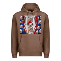Chestnut Baseball Mom Premium Hoodie - CowhideDigitalArt