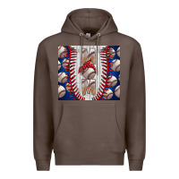 Coffee Baseball Mom Premium Hoodie - CowhideDigitalArt