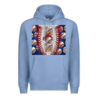 Colony Blue Baseball Mom Premium Hoodie - CowhideDigitalArt