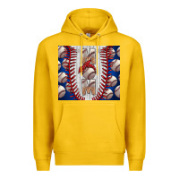 Lemon Baseball Mom Premium Hoodie - CowhideDigitalArt