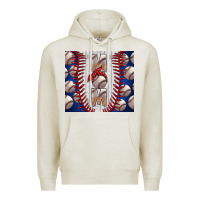 Oatmeal Heather Baseball Mom Premium Hoodie - CowhideDigitalArt