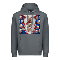 Rock Baseball Mom Premium Hoodie - CowhideDigitalArt