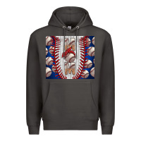 Smoke Baseball Mom Premium Hoodie - CowhideDigitalArt