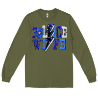 Army Green Police wife Long Sleeve Tee - FaDigitalArtStudio