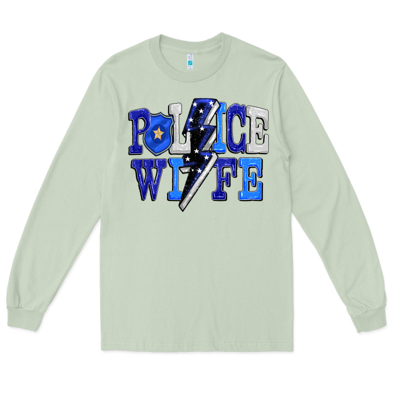 Police Wife Long Sleeve Tee by FaDigitalArtStudio | Teevron