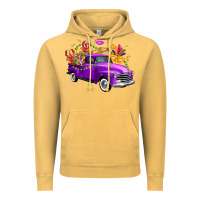 Vintage Mustard Mardi Gras Truck King's Cake Vintage Hoodie - FaDigitalArtStudio