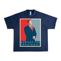 Navy Bartlet For President Lover Gift Urban Heavy Tee - maiPhamDesign