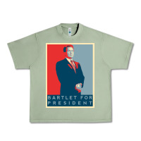 Oil Green Bartlet For President Lover Gift Urban Heavy Tee - maiPhamDesign