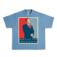Pebble Blue Bartlet For President Lover Gift Urban Heavy Tee - maiPhamDesign