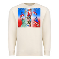 Sandshell american flag  and america Premium Sweatshirt - AdoDesignShop
