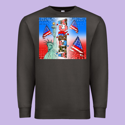 American Flag  And America Premium Sweatshirt Designed By Adodesignshop