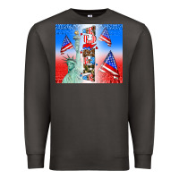 Smoke american flag  and america Premium Sweatshirt - AdoDesignShop