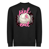 Black Pink Out Volleyball Heavyweight Sweatshirt - BarkalooDesign