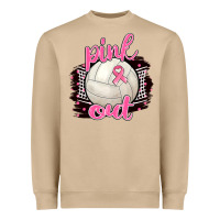 Mushroom Pink Out Volleyball Heavyweight Sweatshirt - BarkalooDesign