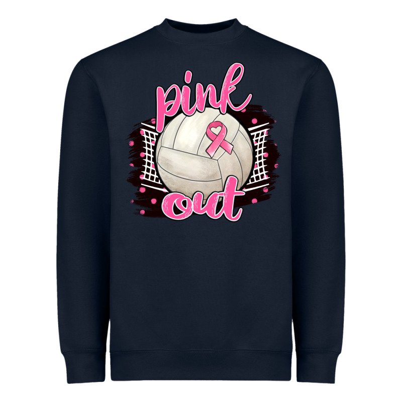 Pink Out Volleyball Heavyweight Sweatshirt by BarkalooDesign | Teevron