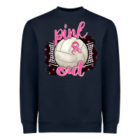 Navy Pink Out Volleyball Heavyweight Sweatshirt - BarkalooDesign