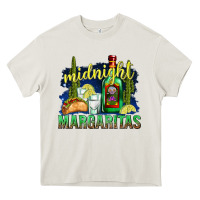 Cream Midnight Margaritas Heavy Core Tee - texasbilliewilder