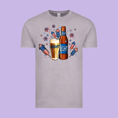 Just Here For The Light No Background Vintage Tee Designed By Jasminsmagicworld