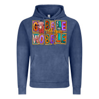 Vintage Denim Gobble Till You Wobble Vintage Hoodie - FaDigitalArtStudio
