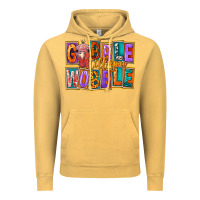 Vintage Mustard Gobble Till You Wobble Vintage Hoodie - FaDigitalArtStudio