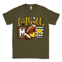 Army Green Football mom yellow team color Classic Tee - HowdyJamesFarm