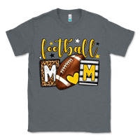 Charcoal Heather Football mom yellow team color Classic Tee - HowdyJamesFarm