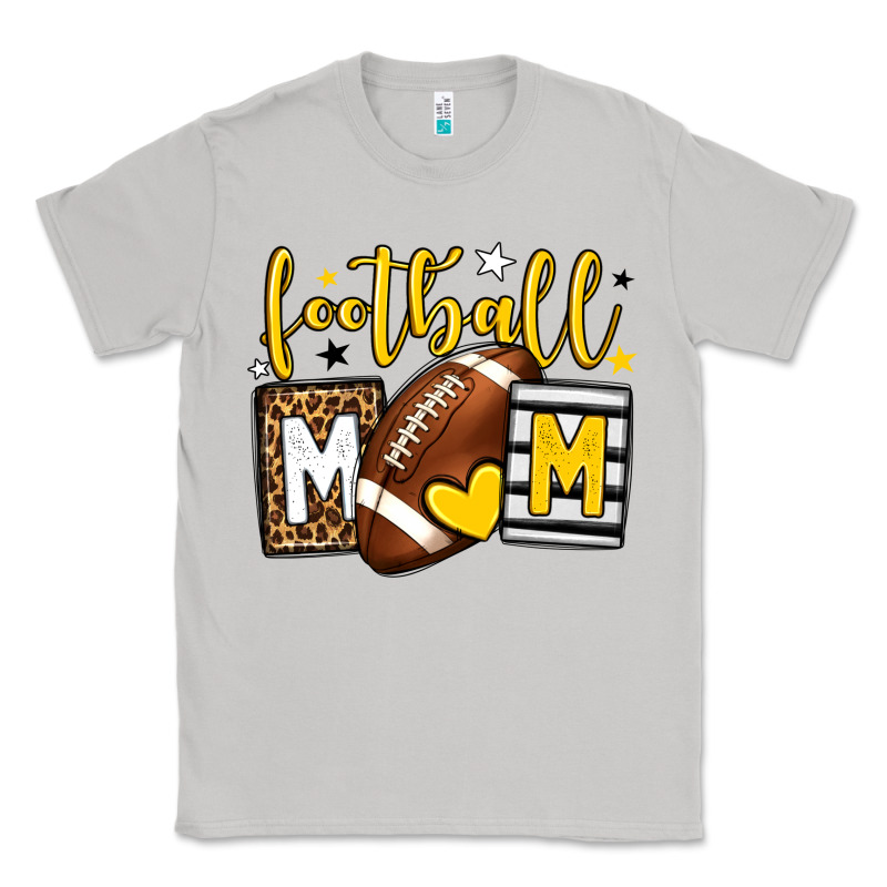 Football Mom Yellow Team Color Classic Tee by HowdyJamesFarm | Teevron
